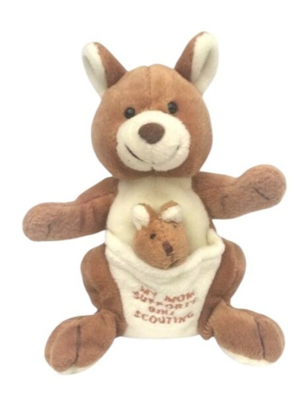 Vintage Mary Meyer 1998 Girl Scouts Kangaroo Plush Joey Stuffed Animal 7"
